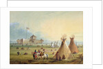 Fort Laramie, 1858-60 by Alfred Jacob Miller