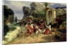 Italian Brigands Surprised by Papal Troops, 1831 by Emile Jean Horace Vernet