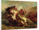 Collision of Moorish Horsemen, 1843-44 by Ferdinand Victor Eugene Delacroix