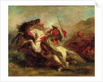 Collision of Moorish Horsemen, 1843-44 by Ferdinand Victor Eugene Delacroix