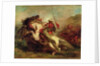 Collision of Moorish Horsemen, 1843-44 by Ferdinand Victor Eugene Delacroix