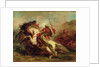 Collision of Moorish Horsemen, 1843-44 by Ferdinand Victor Eugene Delacroix