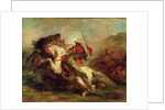 Collision of Moorish Horsemen, 1843-44 by Ferdinand Victor Eugene Delacroix