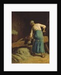 Breaking Flax by Jean-Francois Millet