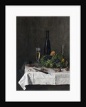 Still Life with Basket of Grapes, Walnuts and Knife, 1863 by Leon Bonvin
