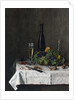 Still Life with Basket of Grapes, Walnuts and Knife, 1863 by Leon Bonvin