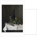 Still Life with Basket of Grapes, Walnuts and Knife, 1863 by Leon Bonvin