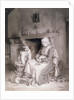 Interior with Old Woman and Boy, 1862 by Paul Soyer