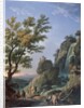 Landscape with Waterfall and Figures, 1768 by Claude Joseph Vernet