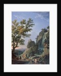 Landscape with Waterfall and Figures, 1768 by Claude Joseph Vernet