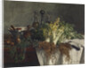 Still Life on Kitchen Table with Celery, Parsley, Bowl and Cruets, 1865 by Leon Bonvin