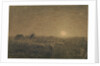 The Shepherd at the Fold by Moonlight by Jean-Francois Millet
