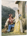 Italian peasants before a shrine, 1829 by Emile Jean Horace Vernet