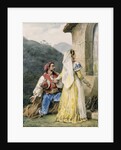 Italian peasants before a shrine, 1829 by Emile Jean Horace Vernet