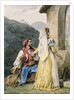 Italian peasants before a shrine, 1829 by Emile Jean Horace Vernet