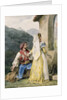 Italian peasants before a shrine, 1829 by Emile Jean Horace Vernet