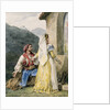 Italian peasants before a shrine, 1829 by Emile Jean Horace Vernet