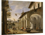 Courtyard of an Inn with Classical Ruins, 1621-47 by Viviano Codazzi