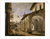 Courtyard of an Inn with Classical Ruins, 1621-47 by Viviano Codazzi