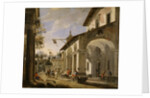 Courtyard of an Inn with Classical Ruins, 1621-47 by Viviano Codazzi