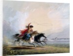 Shoshone woman catching a horse, 1837 by Alfred Jacob Miller