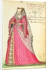 MS W.477 fol.20 'Noble Lady from Vincenza' from Kippell's 'Costume Book', c.1588 by Niclauss Kippell