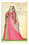 MS W.477 fol.20 'Noble Lady from Vincenza' from Kippell's 'Costume Book', c.1588 by Niclauss Kippell