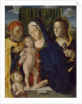 The Holy Family with St.John the Baptist and St.Mary, 1500-5 by Marco Palmezzano