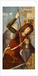Triptych Panel with the Archangel Michael, 1490-1500 by Nicolo Rondinelli