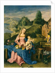 Virgin and Child in a Landscape, c.1600 by Albrecht (after) Durer or Duerer
