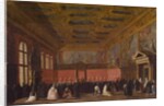 Reception of Foreign Ambassadors in the Doge's Palace, Venice, c.1765-80 by Antonio Canaletto