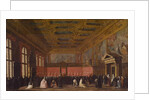 Reception of Foreign Ambassadors in the Doge's Palace, Venice, c.1765-80 by Antonio Canaletto