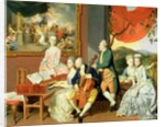 George, 3rd Earl Cowper, with the Family of Charles Gore, c.1775 by Johann Zoffany