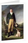 An Unknown Man With his Dog, 1815 by William Owen