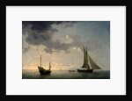 A Lugger and a Smack in Light Airs by Charles Brooking