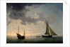 A Lugger and a Smack in Light Airs by Charles Brooking