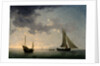 A Lugger and a Smack in Light Airs by Charles Brooking