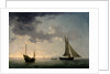 A Lugger and a Smack in Light Airs by Charles Brooking