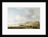 The Coast Near Scheveningen with Fishing Pinks on the Shore by Charles Brooking