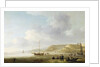 The Coast Near Scheveningen with Fishing Pinks on the Shore by Charles Brooking