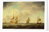 An English Flagship Under Easy Sail in a Moderate Breeze, c.1750 by Charles Brooking