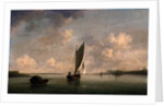 A Smack Under Sail in a Light Breeze in a River, c.1756-9 by Charles Brooking