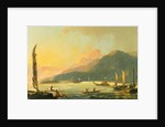Tahitian War Galleys in Matavai Bay, Tahiti, 1766 by William Hodges