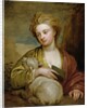 Portrait of a Woman as St. Agnes, traditionally identified as Catherine Voss, c.1705-10 by Godfrey Kneller