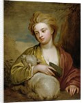 Portrait of a Woman as St. Agnes, traditionally identified as Catherine Voss, c.1705-10 by Godfrey Kneller