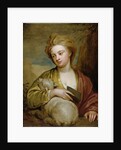 Portrait of a Woman as St. Agnes, traditionally identified as Catherine Voss, c.1705-10 by Godfrey Kneller