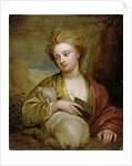 Portrait of a Woman as St. Agnes, traditionally identified as Catherine Voss, c.1705-10 by Godfrey Kneller