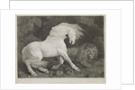 A Horse Affrighted by a Lion by George Stubbs