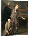 Two Boys of the Nollekens Family, Probably Joseph and John Joseph, Playing at Tops, 1745 by Joseph Francis Nollekens