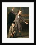 Two Boys of the Nollekens Family, Probably Joseph and John Joseph, Playing at Tops, 1745 by Joseph Francis Nollekens